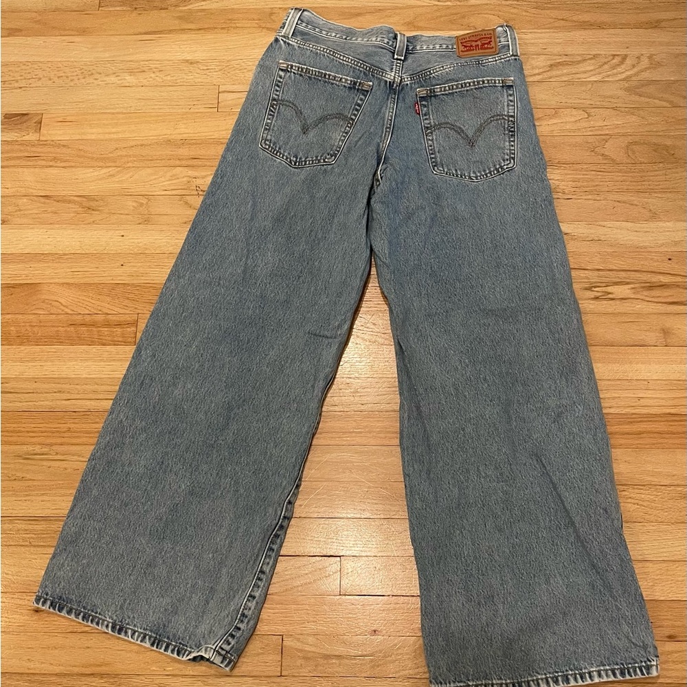 Distressed Wide-Leg Jeans - Picture 2 of 2
